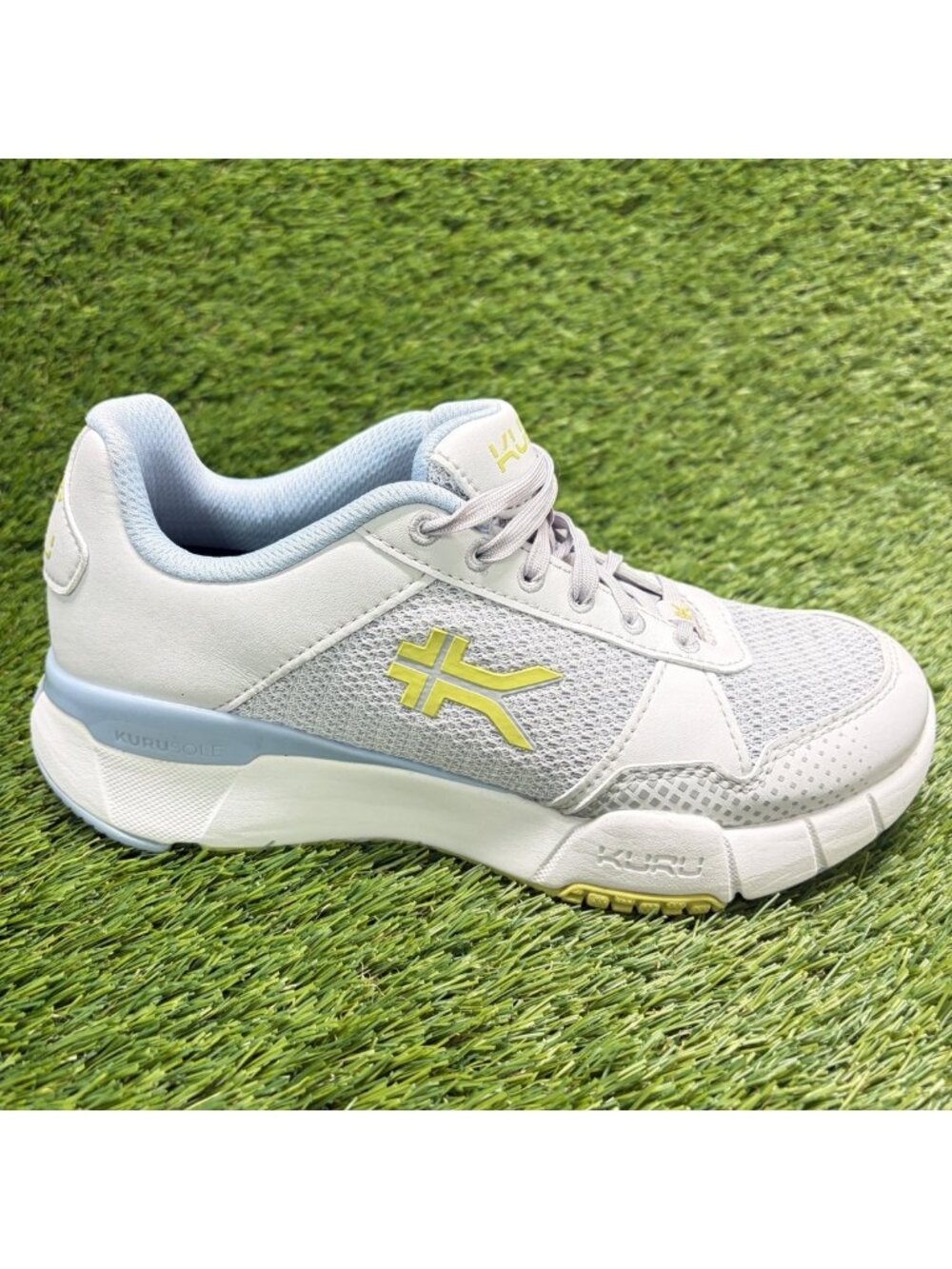 Kuru Quantum 2.0 Womens Size 7.5 Gray Blue White Athletic Running Shoes Sneakers